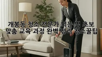 개봉동 청소 전문가 되는 법🧹 초보 맞춤 교육 과정 완벽 정리! #청소꿀팁